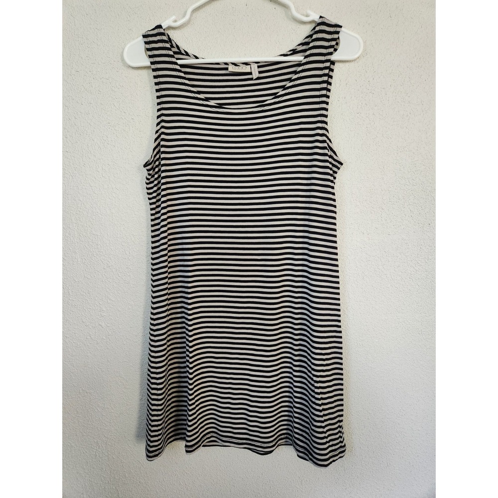 Logo By Lori Goldstein Sleeveless Tank Top Striped Brown Black Womens Small